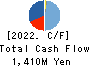 NAIGAI CO.,LTD. Cash Flow Statement 2022年1月期