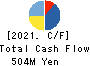 TOHO KINZOKU CO.,LTD. Cash Flow Statement 2021年3月期