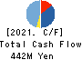 Boutiques,Inc. Cash Flow Statement 2021年Mar期 Boutiques,Inc. Cash Flow Statement 2021年3月期