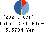 TOYO KANETSU K.K. Cash Flow Statement 2021年3月期