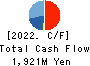 Nippon Computer Dynamics Co.,Ltd. Cash Flow Statement 2022年3月期