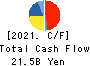 TOAGOSEI CO.,LTD. Cash Flow Statement 2021年12月期
