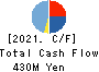 Shikino High-Tech CO.,LTD. Cash Flow Statement 2021年Mar期 Shikino High-Tech CO.,LTD. Cash Flow Statement 2021年3月期