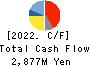 Tenryu Saw Mfg. Co.,Ltd. Cash Flow Statement 2022年3月期