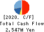 Sasakura Engineering Co.,Ltd. Cash Flow Statement 2020年3月期