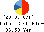 TIS Inc. Cash Flow Statement 2018年Mar期 TIS Inc. Cash Flow Statement 2018年3月期