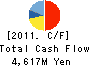 JAPAN VILENE COMPANY,LTD. Cash Flow Statement 2011年3月期