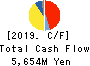 Nippon Piston Ring Co., Ltd. Cash Flow Statement 2019年3月期