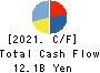 YAKUODO HOLDINGS Co.,Ltd. Cash Flow Statement 2021年2月期