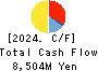 ISHIZUKA GLASS CO.,LTD. Cash Flow Statement 2024年Mar期 ISHIZUKA GLASS CO.,LTD. Cash Flow Statement 2024年3月期
