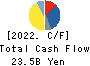 MUSASHI SEIMITSU INDUSTRY CO.,LTD. Cash Flow Statement 2022年3月期