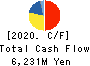FUJIMI INCORPORATED Cash Flow Statement 2020年3月期