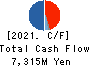 MIMAKI ENGINEERING CO.,LTD. Cash Flow Statement 2021年Mar期 MIMAKI ENGINEERING CO.,LTD. Cash Flow Statement 2021年3月期