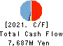SHIBAURA MECHATRONICS CORPORATION Cash Flow Statement 2021年3月期