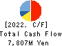 KFC Holdings Japan, Ltd. Cash Flow Statement 2022年3月期