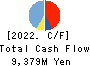 FIELDS CORPORATION Cash Flow Statement 2022年3月期