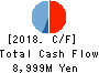 TSUBAKIMOTO KOGYO CO.,LTD. Cash Flow Statement 2018年3月期