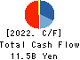 CANOX CORPORATION Cash Flow Statement 2022年3月期