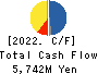 FUMAKILLA LIMITED Cash Flow Statement 2022年3月期