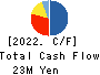 OMNI-PLUS SYSTEM LIMITED Cash Flow Statement 2022年3月期