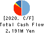 YAMATO INTERNATIONAL INC. Cash Flow Statement 2020年8月期