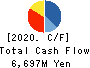 DAISYO CORPORATION Cash Flow Statement 2020年8月期
