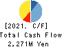 GEOMATEC CO.,LTD. Cash Flow Statement 2021年Mar期 GEOMATEC CO.,LTD. Cash Flow Statement 2021年3月期