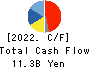 OKAMOTO INDUSTRIES, INC. Cash Flow Statement 2022年3月期