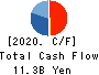 Shin Nippon Air Technologies Co.,Ltd. Cash Flow Statement 2020年3月期