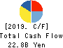 Nippon Soda Co.,Ltd. Cash Flow Statement 2019年3月期