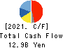 NAKANISHI INC. Cash Flow Statement 2021年12月期