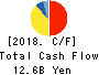 KEIYO GAS CO.,LTD. Cash Flow Statement 2018年12月期