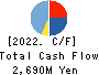 Tokyo Kisen Co.,Ltd. Cash Flow Statement 2022年3月期