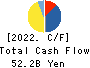 MIRAIT ONE Corporation Cash Flow Statement 2022年Mar期 MIRAIT ONE Corporation Cash Flow Statement 2022年3月期