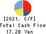 YOROZU CORPORATION Cash Flow Statement 2021年3月期