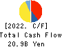 TOMOKU CO.,LTD. Cash Flow Statement 2022年3月期