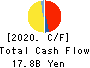 YOKOREI CO.,LTD. Cash Flow Statement 2020年9月期