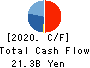 Taikisha Ltd. Cash Flow Statement 2020年3月期