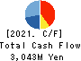 SAKAI OVEX CO.,LTD. Cash Flow Statement 2021年3月期