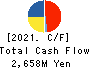 Japan Medical Dynamic Marketing,INC. Cash Flow Statement 2021年3月期