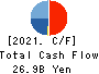 OKAMURA CORPORATION Cash Flow Statement 2021年3月期