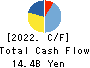 Keihanshin Building Co.,Ltd. Cash Flow Statement 2022年3月期