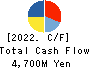 KYORITSU PRINTING CO., LTD. Cash Flow Statement 2022年3月期