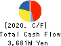 SHIBAURA ELECTRONICS CO.,LTD. Cash Flow Statement 2020年3月期