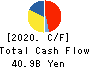 TIS Inc. Cash Flow Statement 2020年Mar期 TIS Inc. Cash Flow Statement 2020年3月期