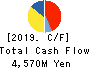 TANAKA SEIMITSU KOGYO CO.,LTD. Cash Flow Statement 2019年3月期