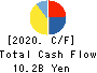 Nihon Yamamura Glass Co.,Ltd. Cash Flow Statement 2020年3月期