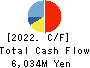 MIRAI INDUSTRY CO.,LTD. Cash Flow Statement 2022年3月期