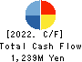 TANABE CONSULTING GROUP CO.,LTD. Cash Flow Statement 2022年3月期