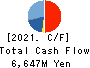 MATSUOKA CORPORATION Cash Flow Statement 2021年3月期